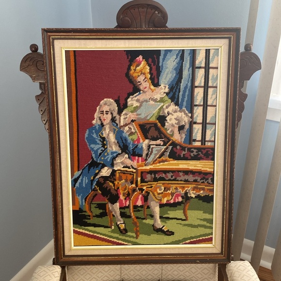 Vintage Large Scale Needlework Art - Picture 1 of 8